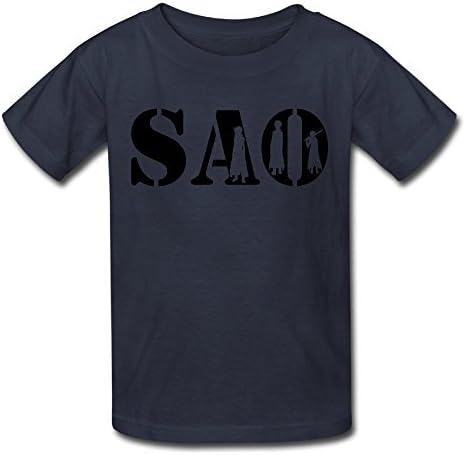 Text SAO Youth's T Shirt Navy