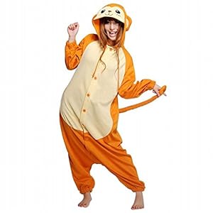 iNewbetter Sleepsuit Costume Cosplay Homewear Lounge Wear Kigurumi Onesie Pajamas Monkey L