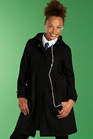 Wool Rich Long Sleeve Hooded Coat