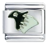 Animal Black Head Bird Italian Charms Bracelet Link