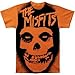 Men's The Misfits Stencil Skull Big Print Subway T-shirt
