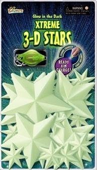 GLOW in DARK 3d STARS