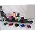 hardcore pro scooters customise build your own pro freestyle kick push scooter cnc aluminium deck forks head set brake front rear axel bolts clamp metal core wheels