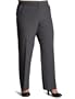Sag Harbor Women's Plus Flexi Pant,Heather Grey,18W