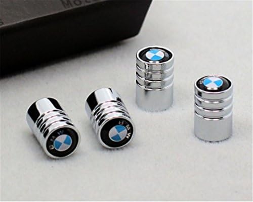 Anny2015 Black Chrome Car Wheel Tire Air Valve Caps Stem Cover For BMW