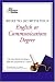 What to Do with Your English or Communications Degree (Princeton Review)