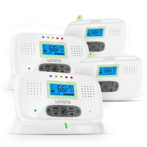 Levana Melody Digital Baby Monitor with Talk-To-Baby Intercom and Temperature Sensor (LV-TW200) - Bonus Pack of 2