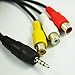 Uxcell a12070200ux0053 Connector Male to Female Adapter Audio Video Cable