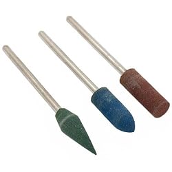 3 Rubber Point Abrasives Jewelers Polishing Tools 3/32"