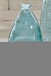 Recycled Glass Organic Vase 13", Blue Painted Alabaster Recycled Glass Organic Vase 13", Blue Painted Alabaster