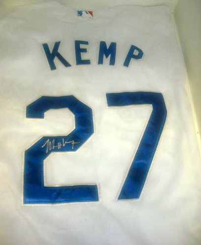 Los Angeles Dodgers Matt Kemp Hand Signed Autographed Baseball Jersey