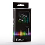 Lenntek Sonix Earbuds (3 Braided Cord) with Microphone for iPhone 3G, SmartPhones (Black)