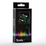 Lenntek Sonix Earbuds - 3 Braided Cord with Microphone for iPhone 3G/SmartPhones - Black