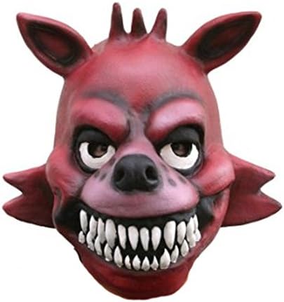 Coolfly Fan FNAF Adult Latex Freddy Fazbear Five Nights at Freddy's Adult Mask FNAF Cosplay Costume Foxy