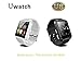 Wavefull Bluetooth Smart Jogging Watch U8, Sport Wrist Watch Uwatch Fit for Smart Phones IOS Apple Iphone Android Samsung HTC Sony Blackberry (White)