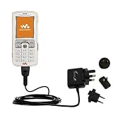 International Wall / AC Charger for the Sony Ericsson w800c - Gomadic Brand w/ TipExchange Technology
