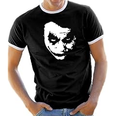 Heath Ledger - JOKER Kontrast / Ringer T-Shirt S-XXL div. Farben