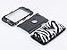 ULAK Zebra Design Combo Black Hard PC and Soft Silicon Case Cover for Apple iPod Touch 4 4th Gen + Stylus