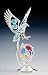 Eagle On Globe Silver Plated Swarovski Crystal Figure