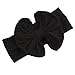 DZT1968(TM Baby Girl Newest Bowknot Turban Headband Head Wrap Knotted Hair Band (Black)