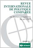Revue Internationale de Politique Comparée 2009/4 - Vol.16 les Elections Europeennes de Juin 2009