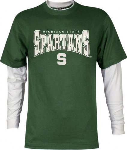 Buy Michigan State Spartans Walk On Double Layer Long Sleeve Shirt
