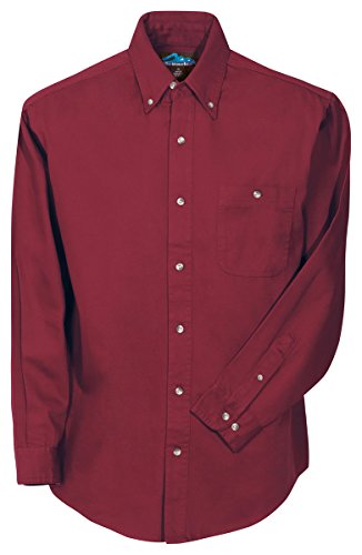 Tri-Mountain Men's 100% Cotton Tacoma Heavyweight Twill Shirt (3 Colors, S-6XLT)