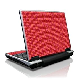 Dots Red Design Decorative Skin Decal Sticker for Toshiba NB100 Netbook Laptop Computer