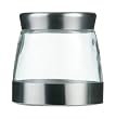 Premier Housewares, Barattolo in acciaio inox spazzolato e vetro, 850 ml