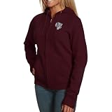 adidas Fordham Rams Ladies Maroon Primary Logo Full Zip Hoodie Sweatshirt (Small)