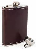 Coleman Stainless Steel Flask with Leather Cover