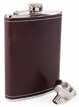 Coleman Tailgater Flask with Leather Cover