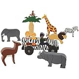 ImagiPlay African Safari Wooden Playset