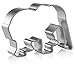 Kemsten Animal Shaped Cookie Cutters 5 Piece Set (Bear, Elephant, Bird, Pig, Cat)