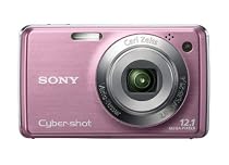 Sony Cybershot DSCW210P Camera - Pink (12.1MP, 4 x optical zoom) 2.7"LCD