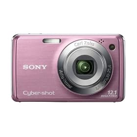 Sony Cybershot DSCW210P Camera - Pink (12.1MP, 4 x optical zoom) 2.7