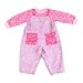 Baby : Boys Girls Reversible Twill Overalls Lavender Flowers 18 Months
