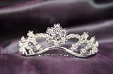 New Beautiful Bridal Wedding Tiara Crown with Crystal Flower C17997