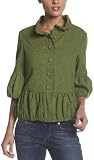 Mac & Jac Women's 2 Tone Solid Ruching Jacket