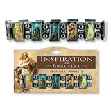 Religious Saints Hematite Tile Stretch Bracelet