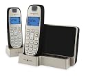 Doro Form 35 Twin DECT Cordless Phone with Answer Machine - Silver  and Black