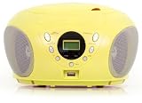 Tragbarer CD-Player USB MP3 Denver TCU-203C gelb