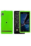 Motorola A855 Droid Rubberized Shield Hard Case Neon Green