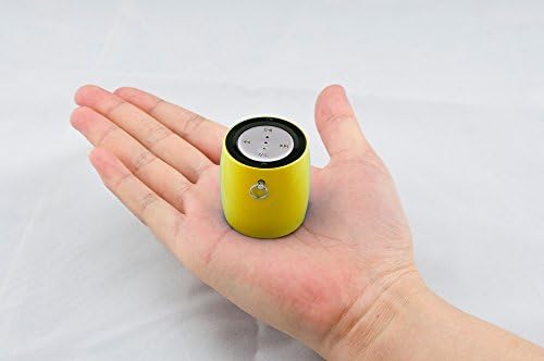 Olkya Bolt Mini Bluetooth Speaker for iPhone, iPod, iPad and Android Devices (Works with Any Bluetooth Audio Source) with Handsfree Speakerphone and 3.5mm Jack-Yellow