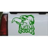 6in X 6.6in Dark Green -- Cartoon Eagle Head Animals Car Window Wall Laptop Decal... by Rad Dezigns