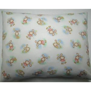 Twin Pillow Case - Percale Pillow Sham - Skating Bunny - Made In USA