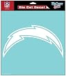 San Diego Chargers Die-Cut Decal - 8"x8" White