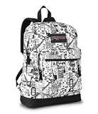 JanSport Right Pack Backpack in White/Black Graffiti TDN6