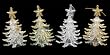 Club Pack of 144 Glittered Clear Christmas Tree Ornaments
