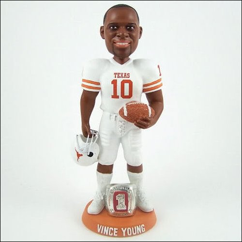 TEXAS LONGHORNS VINCE YOUNG CHAMPS BOBBLEHEAD BOBBLE UT